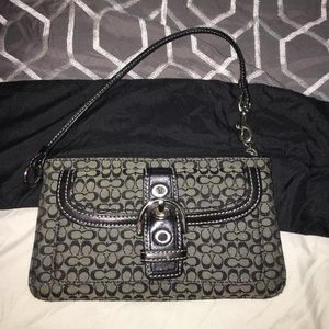 Black Coach Wristlet
